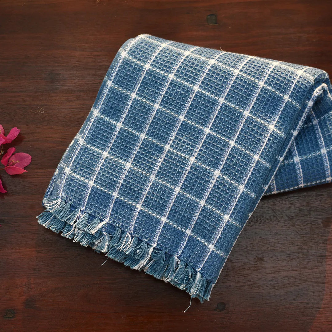 Neyth - Artisanal Cotton Bath Towel (Checkmate)