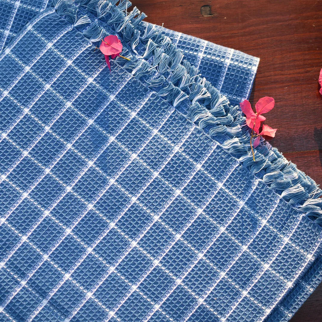 Neyth - Artisanal Cotton Bath Towel (Checkmate)