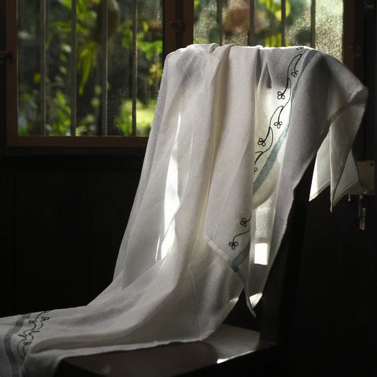 Embroidered Kerala Towels – (Pack of 2) Royal Blue & Emerald