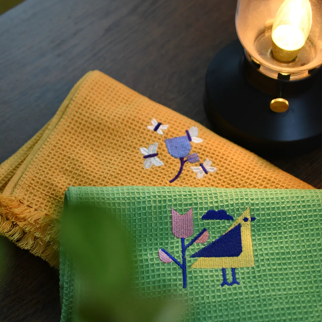Neyth - Artisanal Cotton Bath Towel (Courtyard)