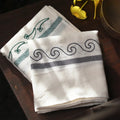 Embroidered Kerala Towels – (Pack of 2) Royal Blue & Emerald