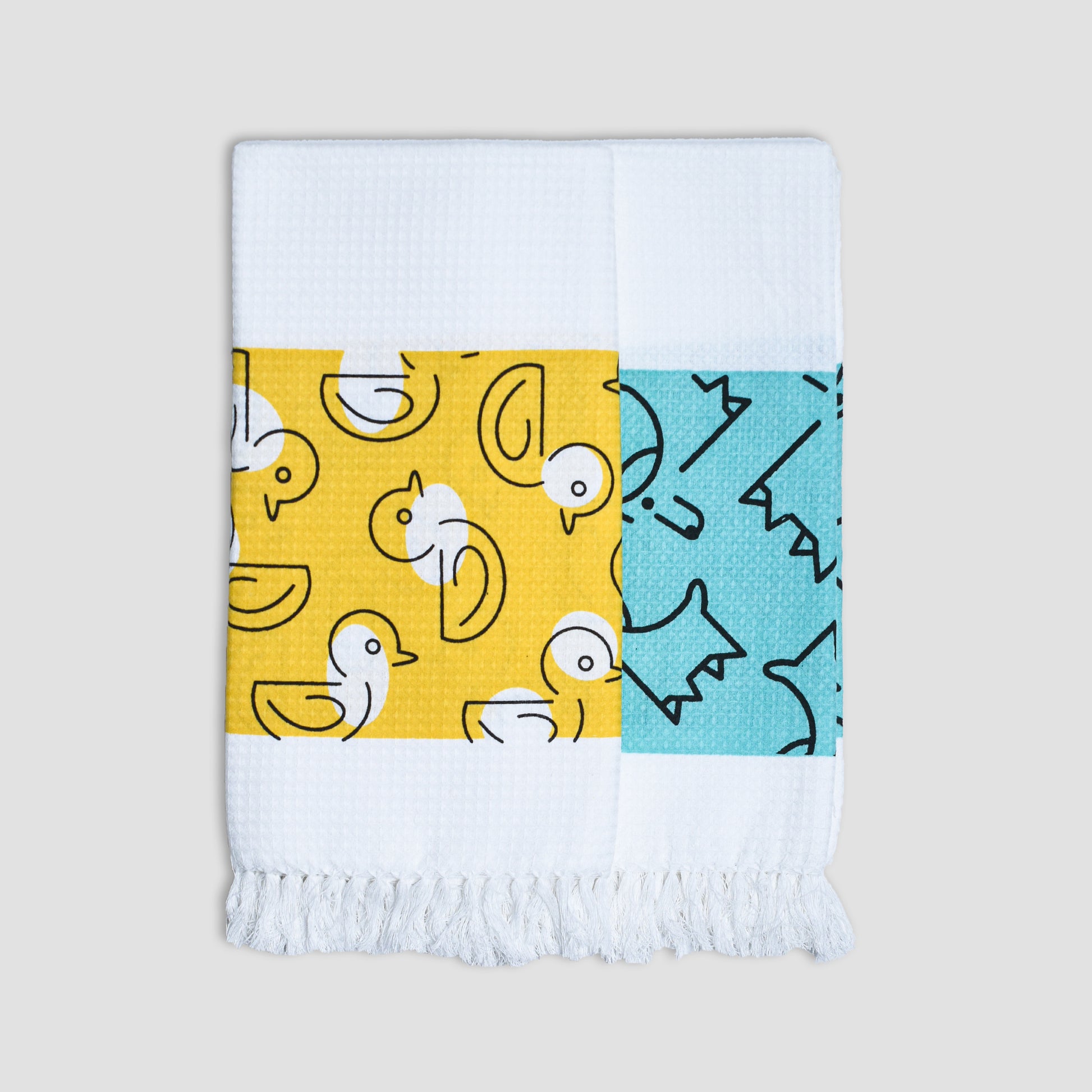 Cotton Waffle Bath Towel (Pack of 2)- Itsy Ally