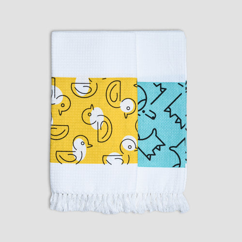 Cotton Waffle Bath Towel (Pack of 2)- Itsy Ally
