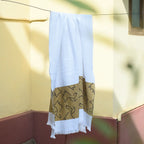 Cloud Waffle Bath Towel - Pup