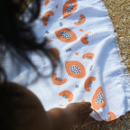 Cloud Waffle Bath Towel - Papaya