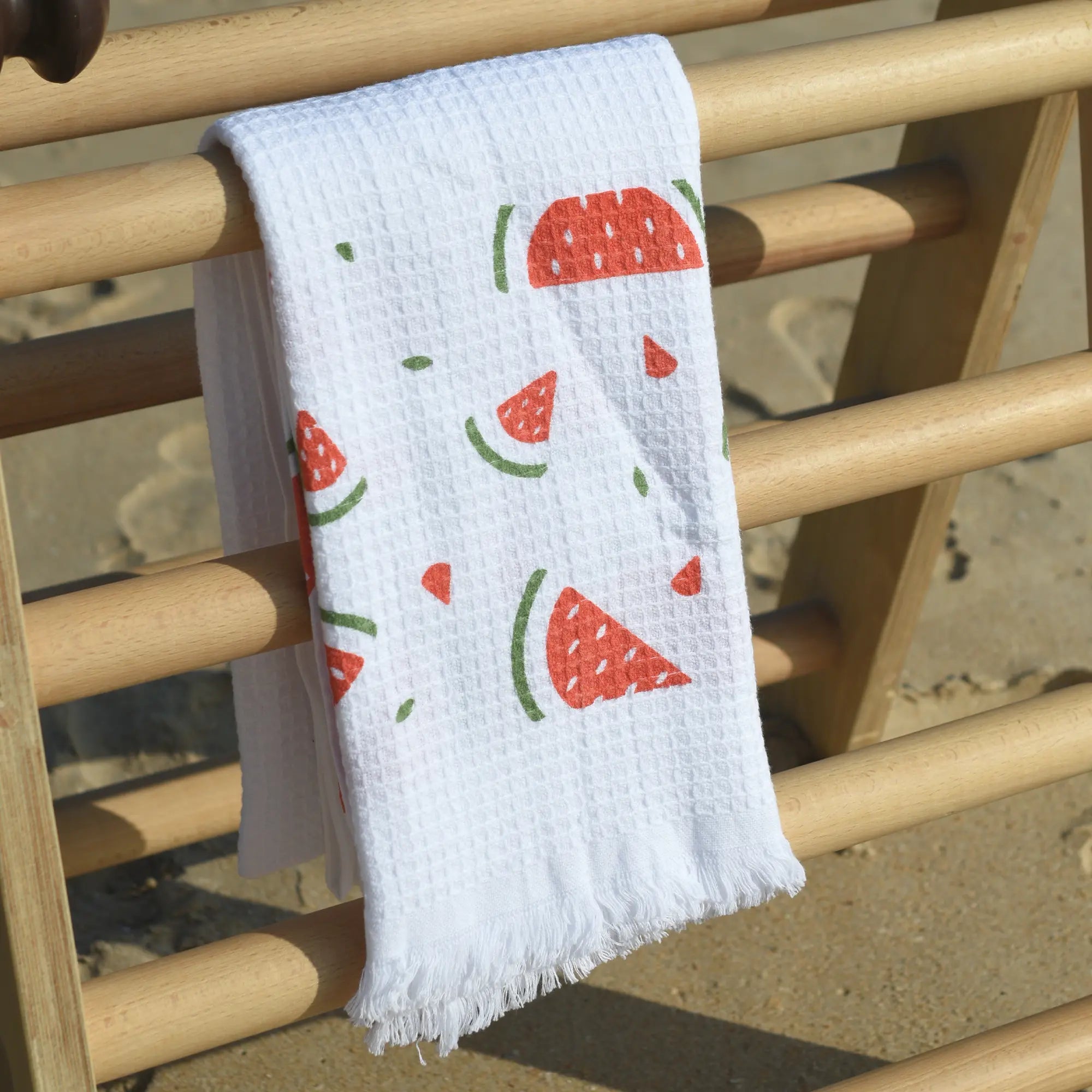 Cloud Waffle Bath Towel - Melon