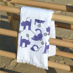 Cloud Waffle Bath Towel - Violet & Pink Purrfect (Pack of 2)