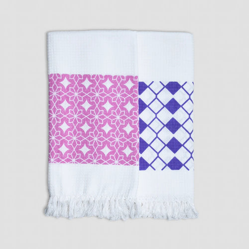 Cotton Waffle Bath Towel (Pack of 2) - Cosmic Dreams