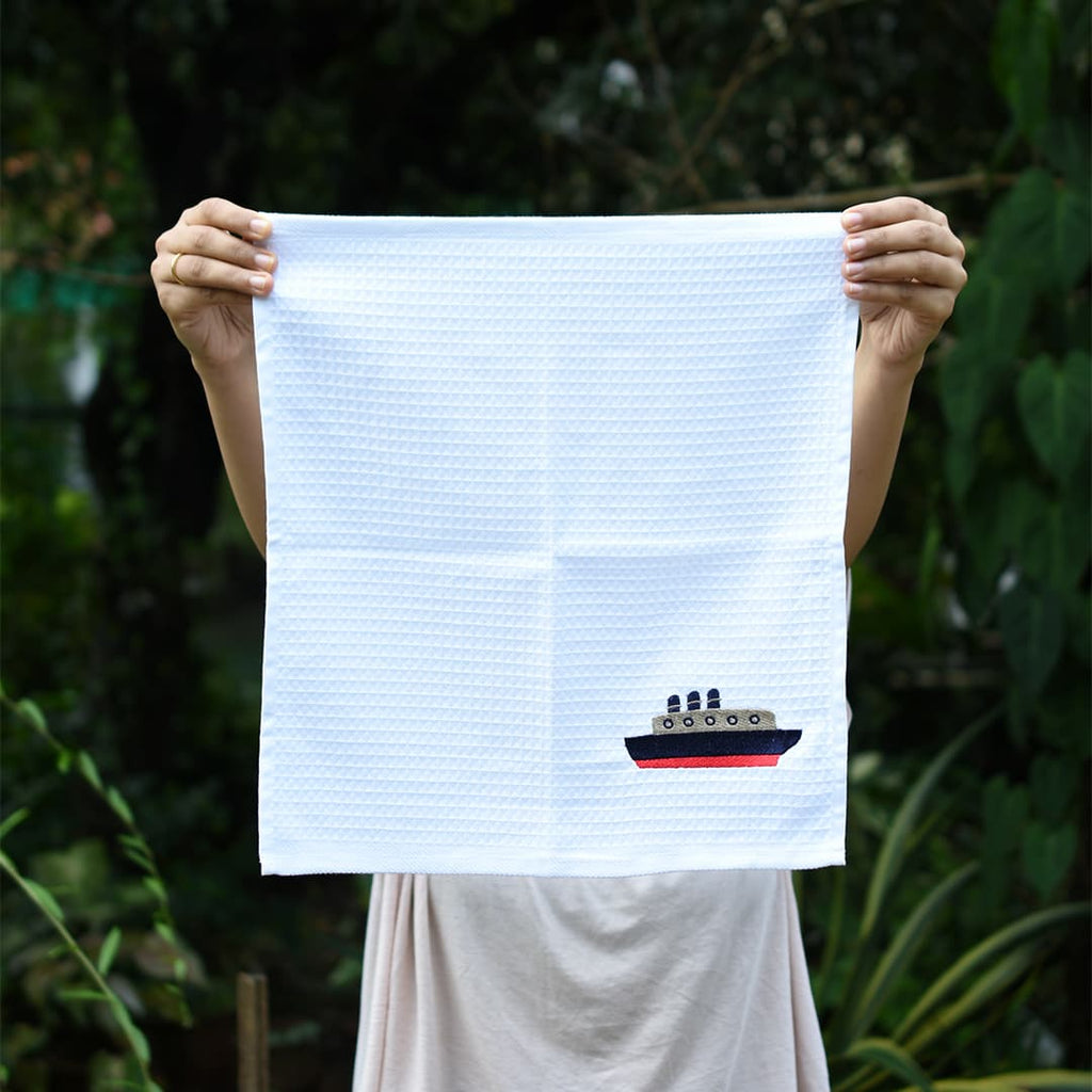 Premium Waffle Face Towel (Pack of 3) - Mini Miles