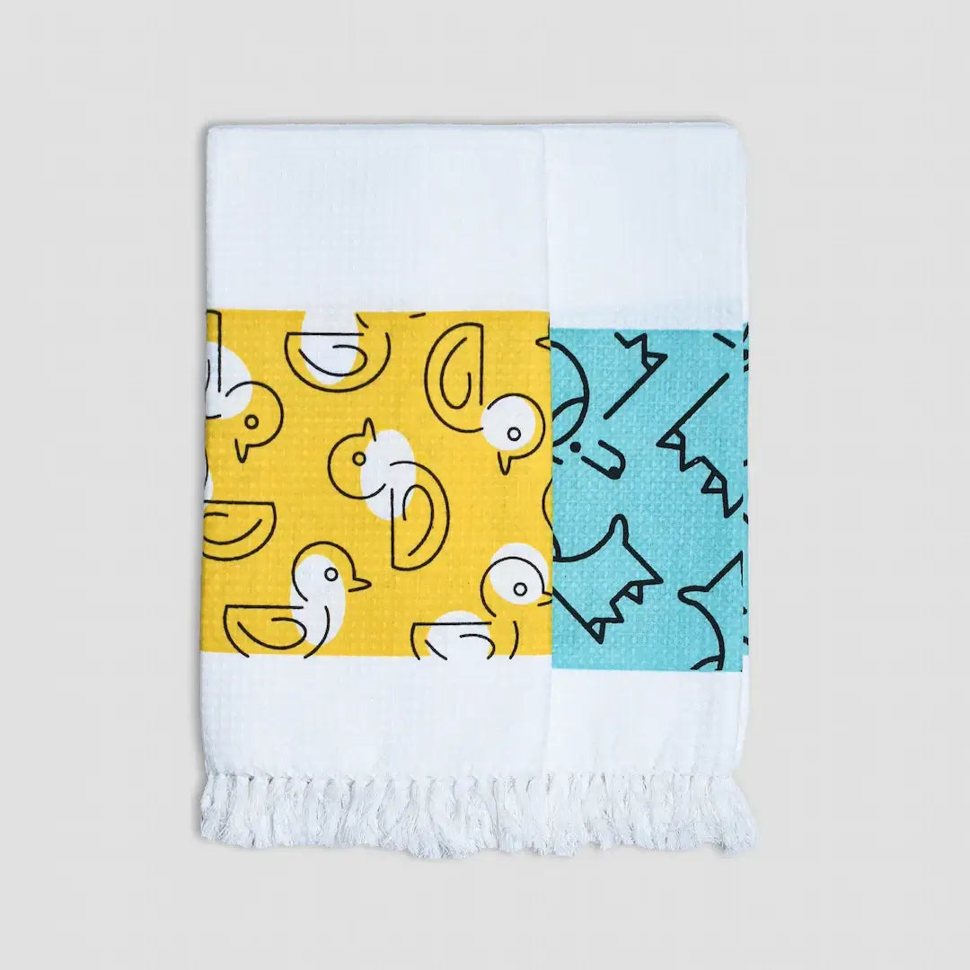 Cotton Waffle Bath Towel (Pack of 2)- Itsy Ally