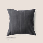 Cushion Cover - Parallel Hues Midnight Grey