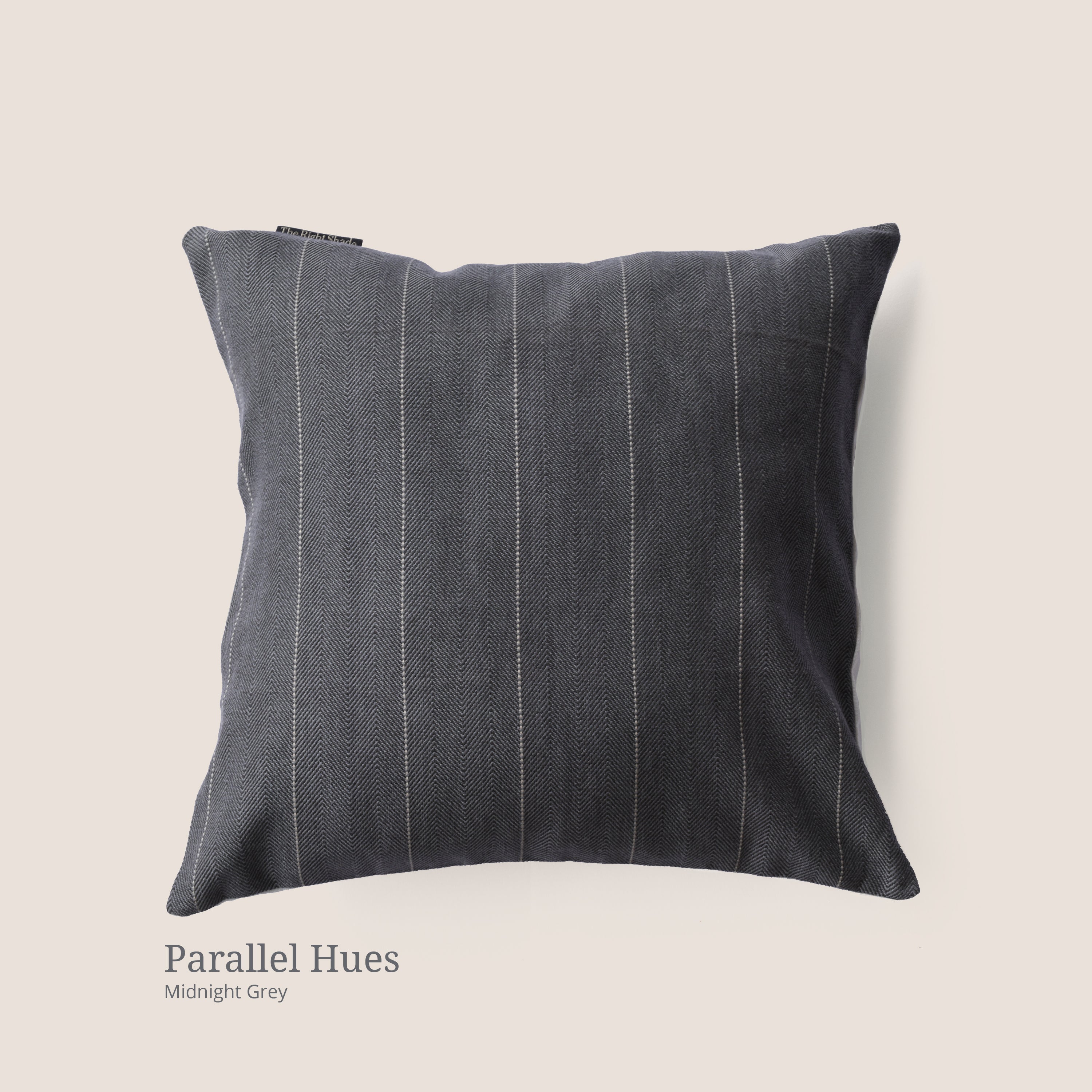Cushion Cover - Parallel Hues Midnight Grey