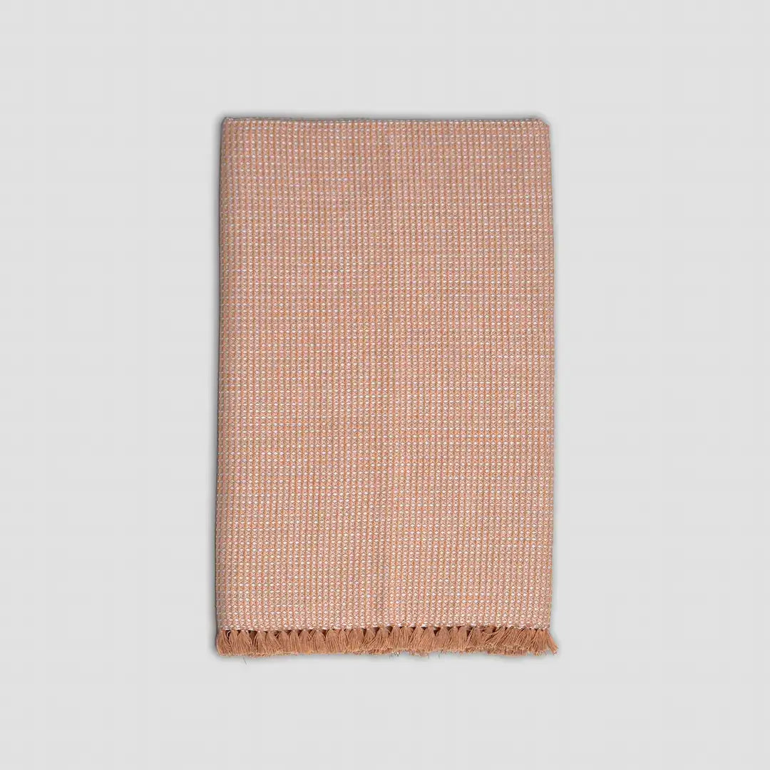 Neyth - Artisanal Cotton Bath Towel (Light Brown)
