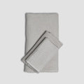 Premium Waffle Towel Set – Washed Oat (Bath, Hand & Face)