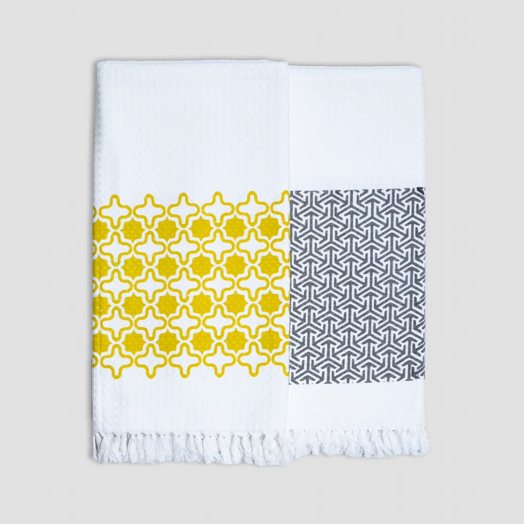 Cotton Waffle Bath Towel (Pack of 2) - Grand Cast